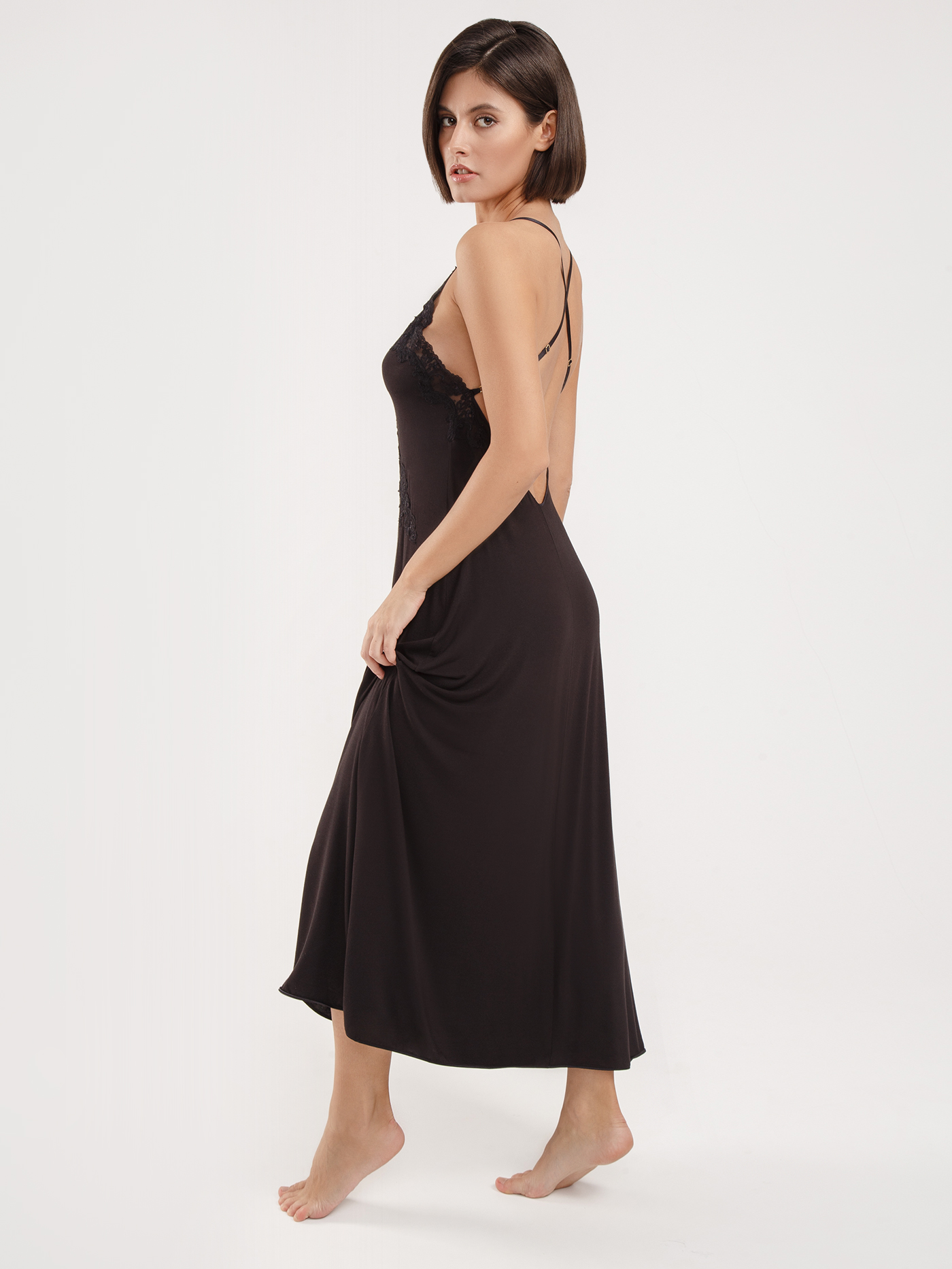 Сорочка на бретелях