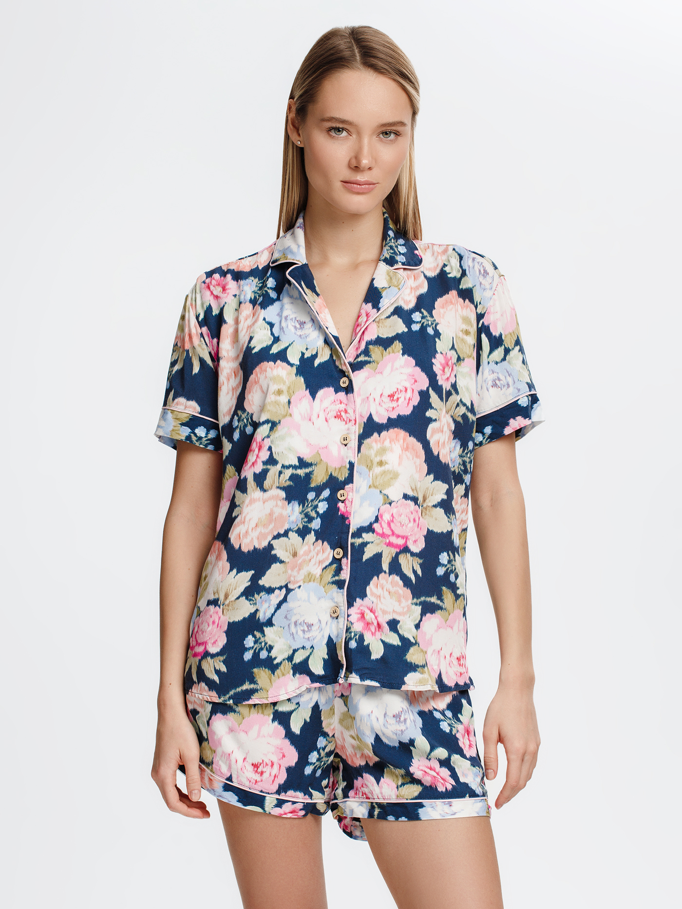 Пижама рубашка / шорты