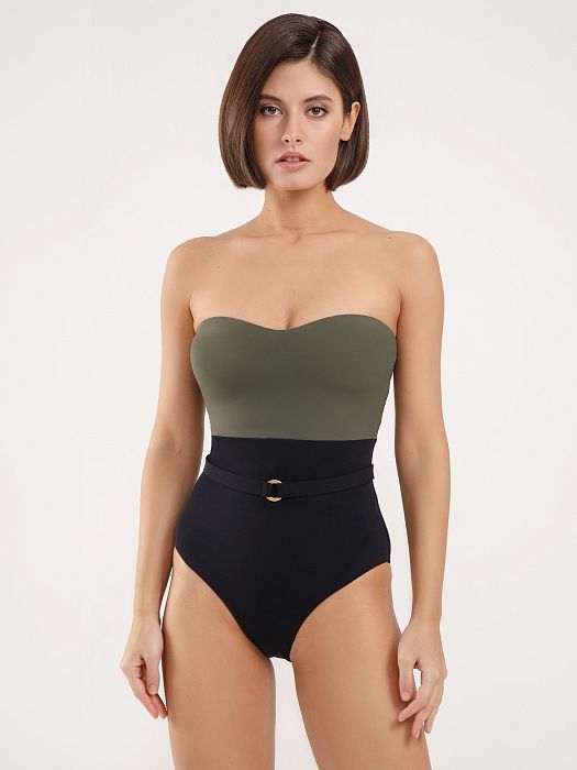 Купальник слитный бандо