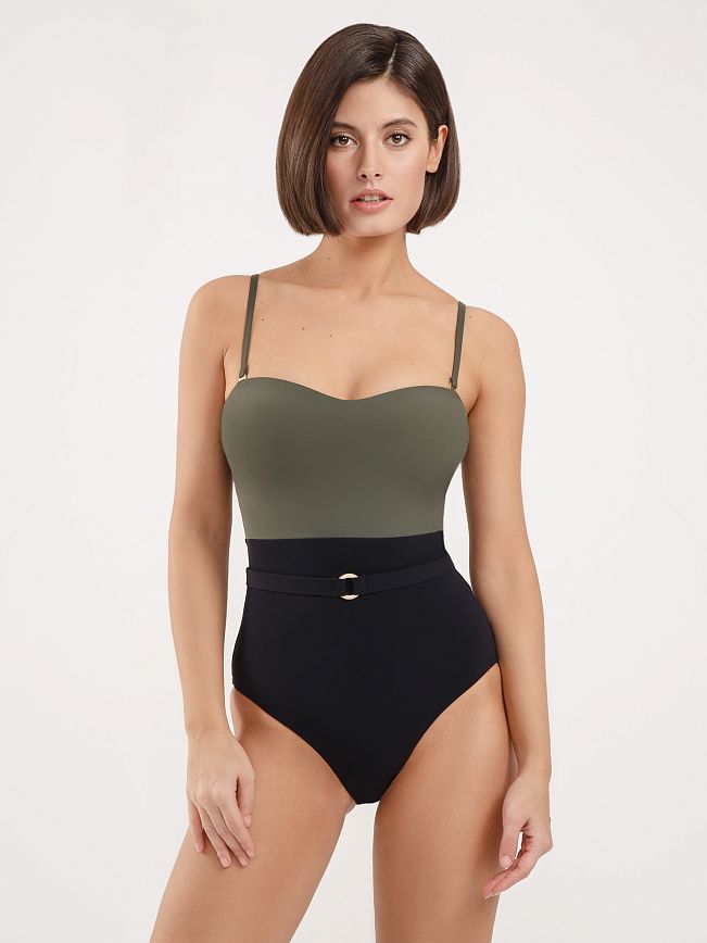 Купальник слитный бандо